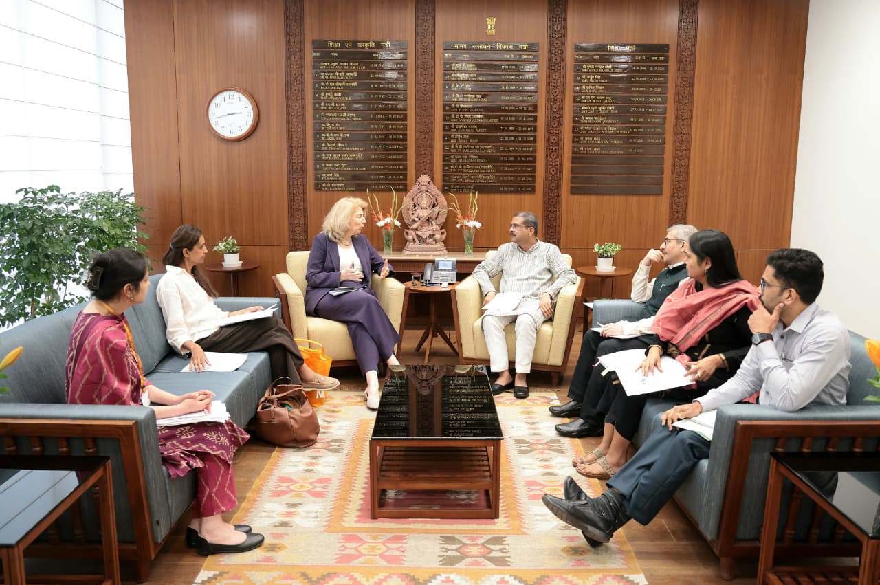 Union Minister Dharmendra Pradhan meets Ambassador of Netherlands to India, Marisa Gerards