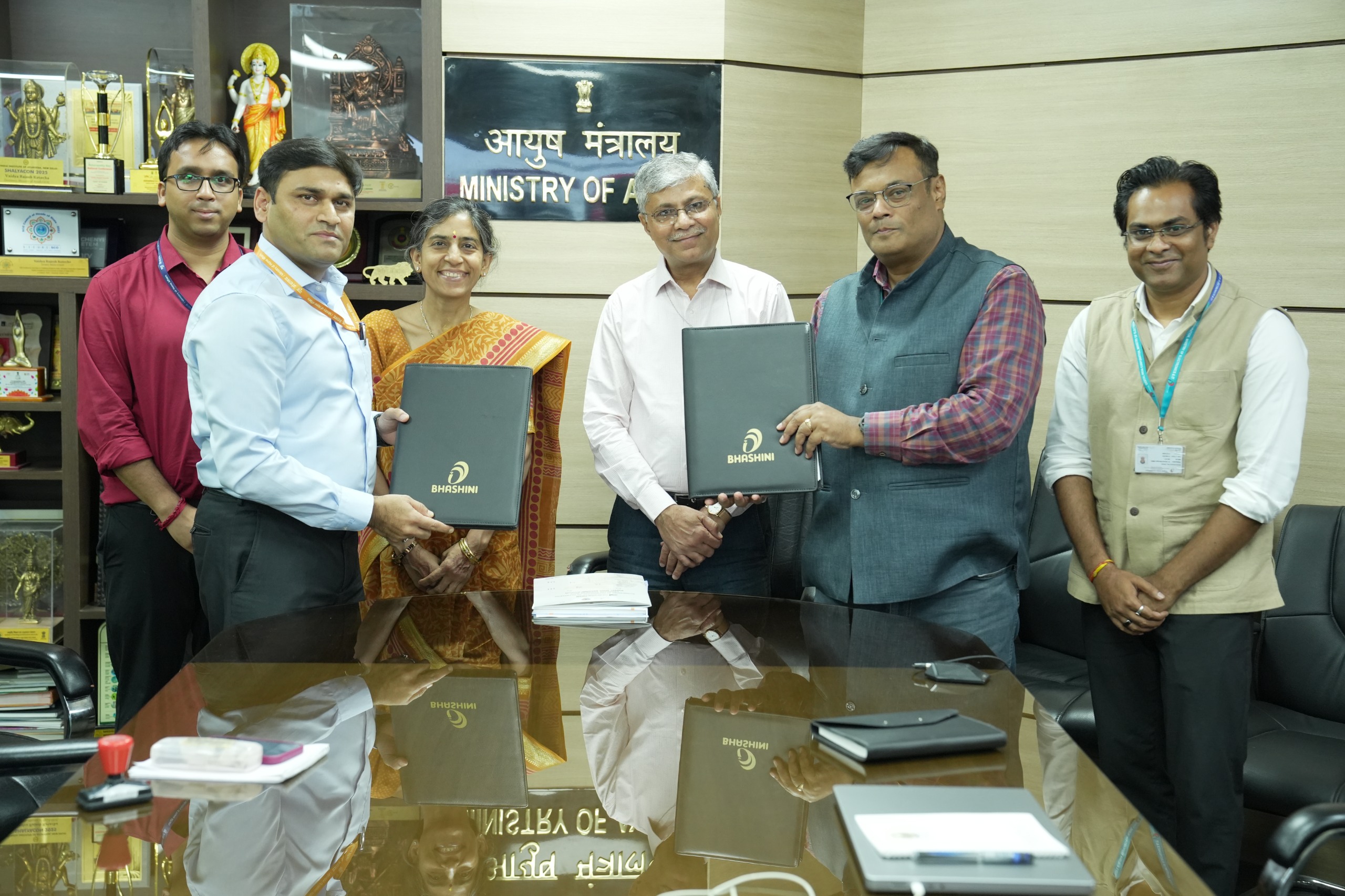आयुष मंत्रालय ने एआई आधारित भाषा प्रौद्योगिकी के लिए भाषिनी प्रभाग के साथ समझौता किया