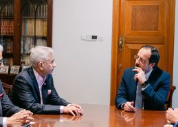 EAM S Jaishankar meets President of Cyprus, Nikos Christodoulides