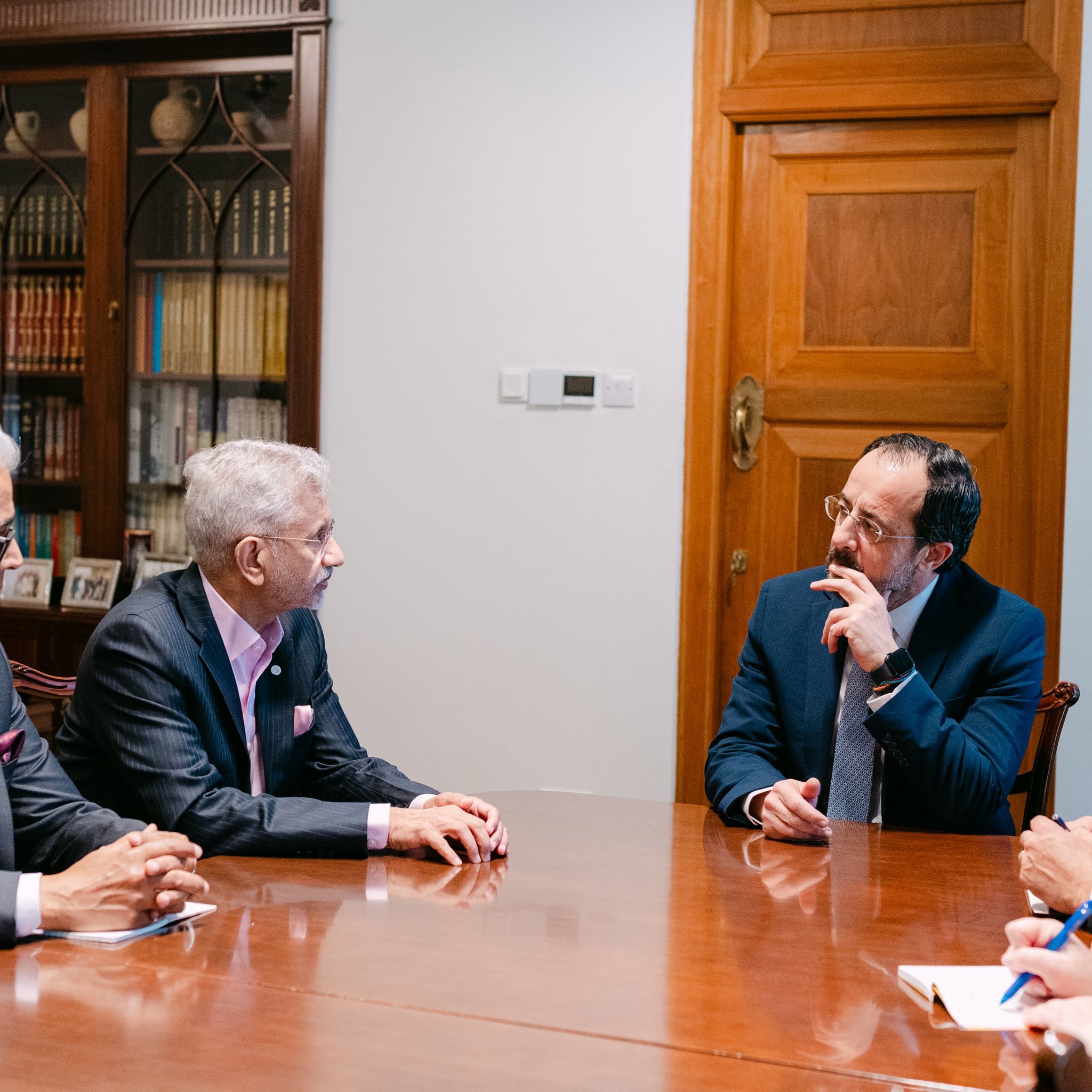 EAM S Jaishankar meets President of Cyprus, Nikos Christodoulides