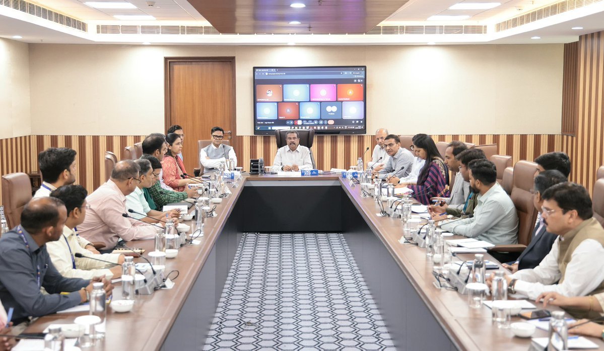 Education Minister Dharmendra Pradhan chairs high-level review meeting at CBSE Headquarters
