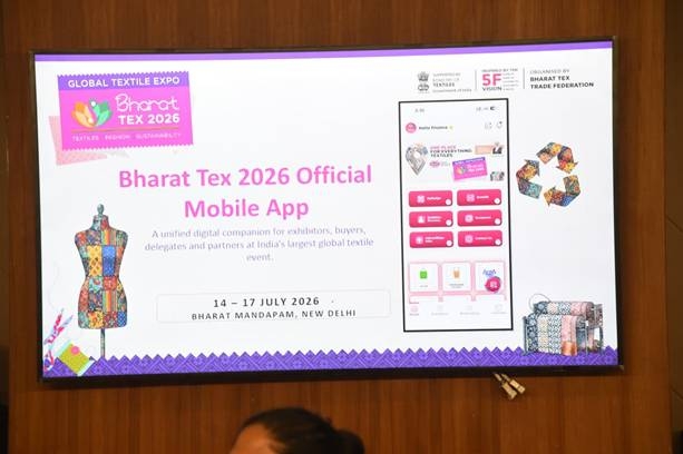 India’s Global Textile Event “Bharat Tex” to be held from 14th to 17th July; App launched 