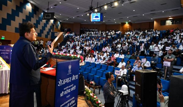 Union Minister Piyush Goyal addresses 19th Rozgar Mela in New Delhi