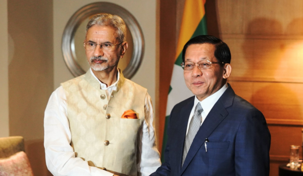 विदेश मंत्री डॉ. एस. जयशंकर ने म्यांमा के राष्ट्रपति ऊ मिन आऊं लाइन से नई दिल्ली में मुलाकात की