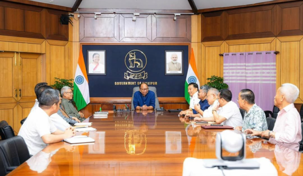 यूएनसी प्रतिनिधिमंडल ने मणिपुर के मुख्यमंत्री युम्नाम खेमचंद सिंह से मुलाकात की