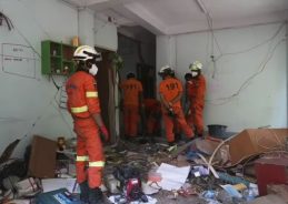 Myanmar: Over 45 people killed in a blast at a building storing explosives in Namhkam town 
