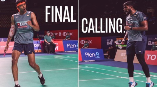 थाईलैंड ओपन: सात्विकसाईराज रंकीरेड्डी और चिराग शेट्टी की जोड़ी ने मलेशिया की जोड़ी को हराकर फाइनल में प्रवेश किया