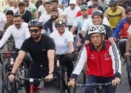 Union Minister Dr Mansukh Mandaviya says Cycling is the solution to pollution & also saves fuel