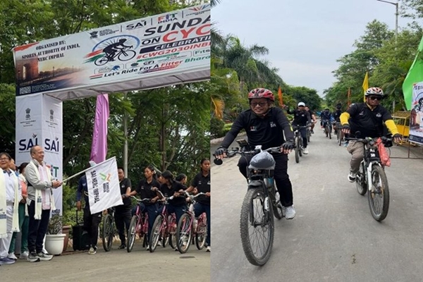 Manipur: SAI organises “Sundays on Cycle – Commonwealth Games Edition” in Imphal