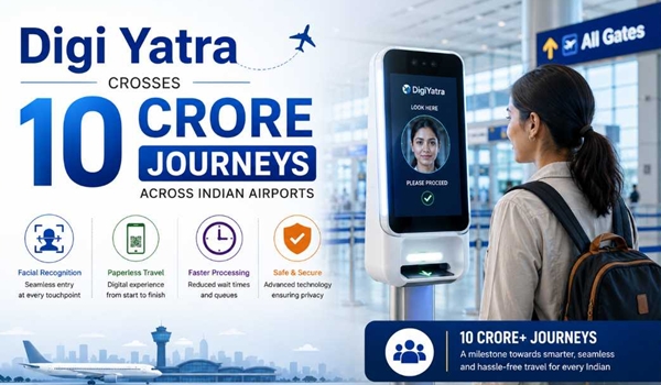 Digi Yatra Enables Over 10 Crore Seamless Journeys Across Indian Airports