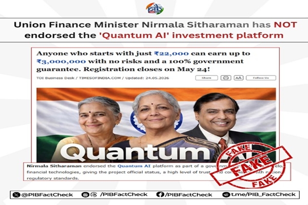 Govt debunks fake AI-generated video falsely linking FM Nirmala Sitharaman to investment scheme