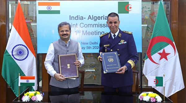 India-Algeria Joint Commission agrees to further expand defence cooperation during inaugural meeting 