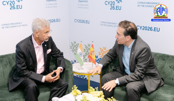 EAM Dr S Jaishankar meets Spanish counterpart José Manuel Albares at Cyprus Gymnich meeting