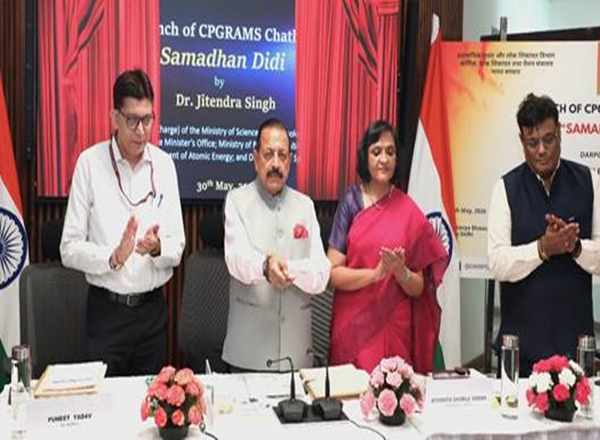 Union Minister Jitendra Singh Launches AI-Enabled CPGRAMS Voice Chatbot ‘SAMADHAN DIDI’