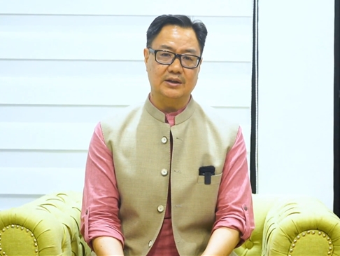 Union Minister Kiren Rijiju raises questions over alleged foreign visits of Rahul Gandhi