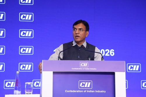 Union Minister Mansukh Mandaviya addresses CII Annual Business Summit 2026 in New Delhi