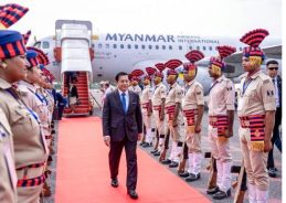 Myanmar President arrives in Bodh Gaya on five-day India visit
