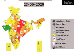 मौसम विभाग ने आज पूर्वी मध्य प्रदेश, उत्तर प्रदेश और विदर्भ में भीषण लू का रेड अलर्ट जारी किया