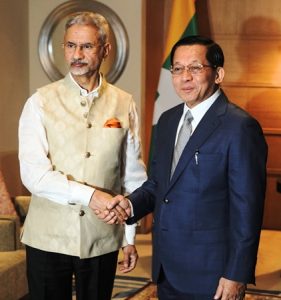 EAM Dr S Jaishankar calls on Myanmar President U Min Aung Hlaing in New Delhi