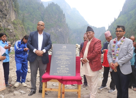 India & Nepal lay foundation stone for hospital building in Manang