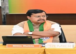 BJP National President Nitin Nabin discusses Karnataka poll strategy during maiden state visit