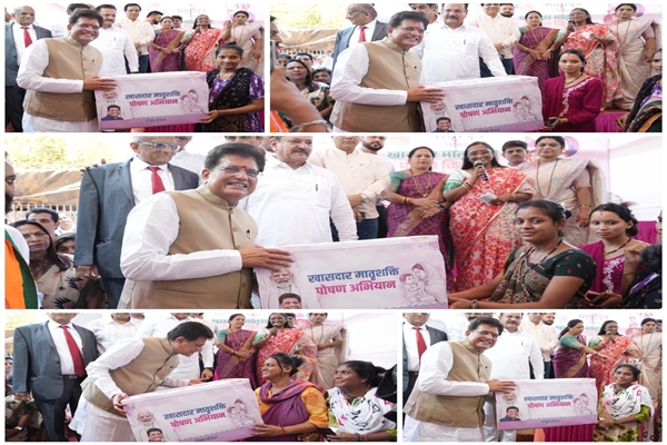 Union Minister Piyush Goyal distributes Maternal Nutrition Kits in Mumbai on Mother’s Day