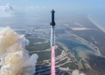 SpaceX launches more powerful Super Heavy-Starship rocket on test flight