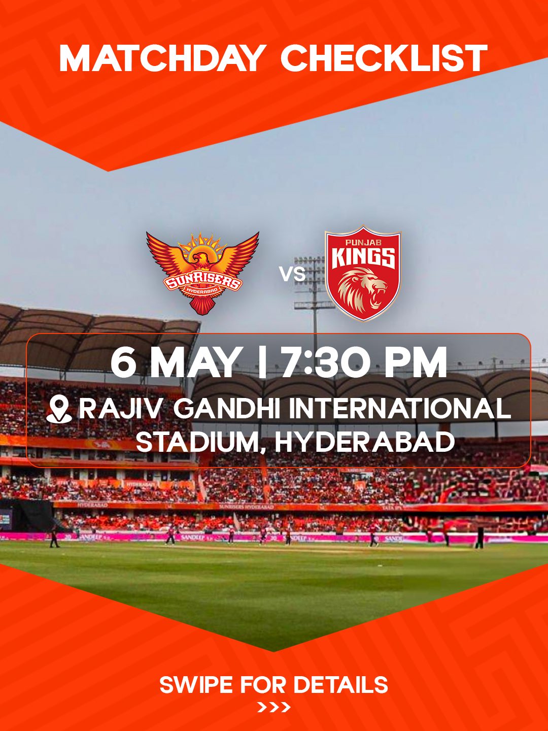 IPL 2026: Sunrisers Hyderabad to take on Punjab Kings today