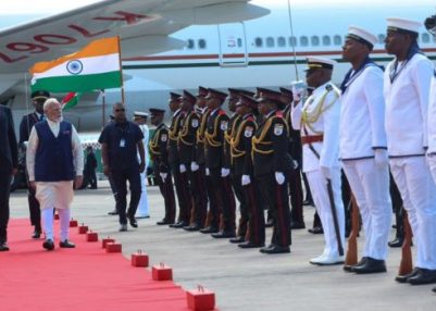 PM Modi reaches Seychelles on 3-day State Visit