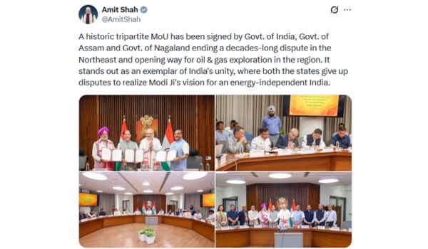 HM Amit Shah says Assam–Nagaland MoU will end decades-long dispute