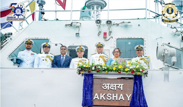 Indian Coast Guard commissions Fast Patrol Vessel ICGS Akshay in Goa