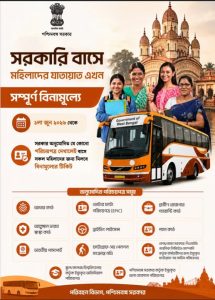 বিজেপি-র নির্বাচনী ইস্তাহারে দেওয়া প্রতিশ্রুতি মতোই রাজ্য সরকারের নির্দেশ অনুসারে আজ থেকে সারা রাজ্যে মহিলারা বিনামূল্যে সরকারি বাসে যাতায়াত করতে পারছেন।