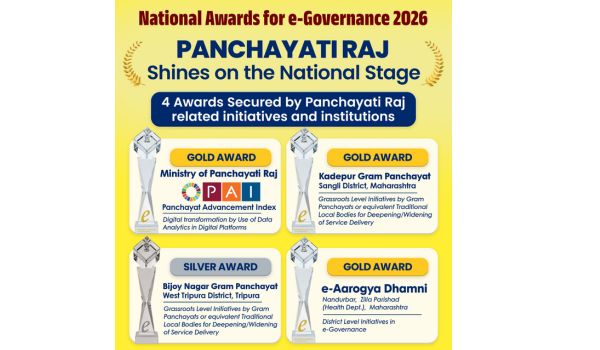 Four Panchayati Raj initiatives selected for National Awards for e-Governance 2026