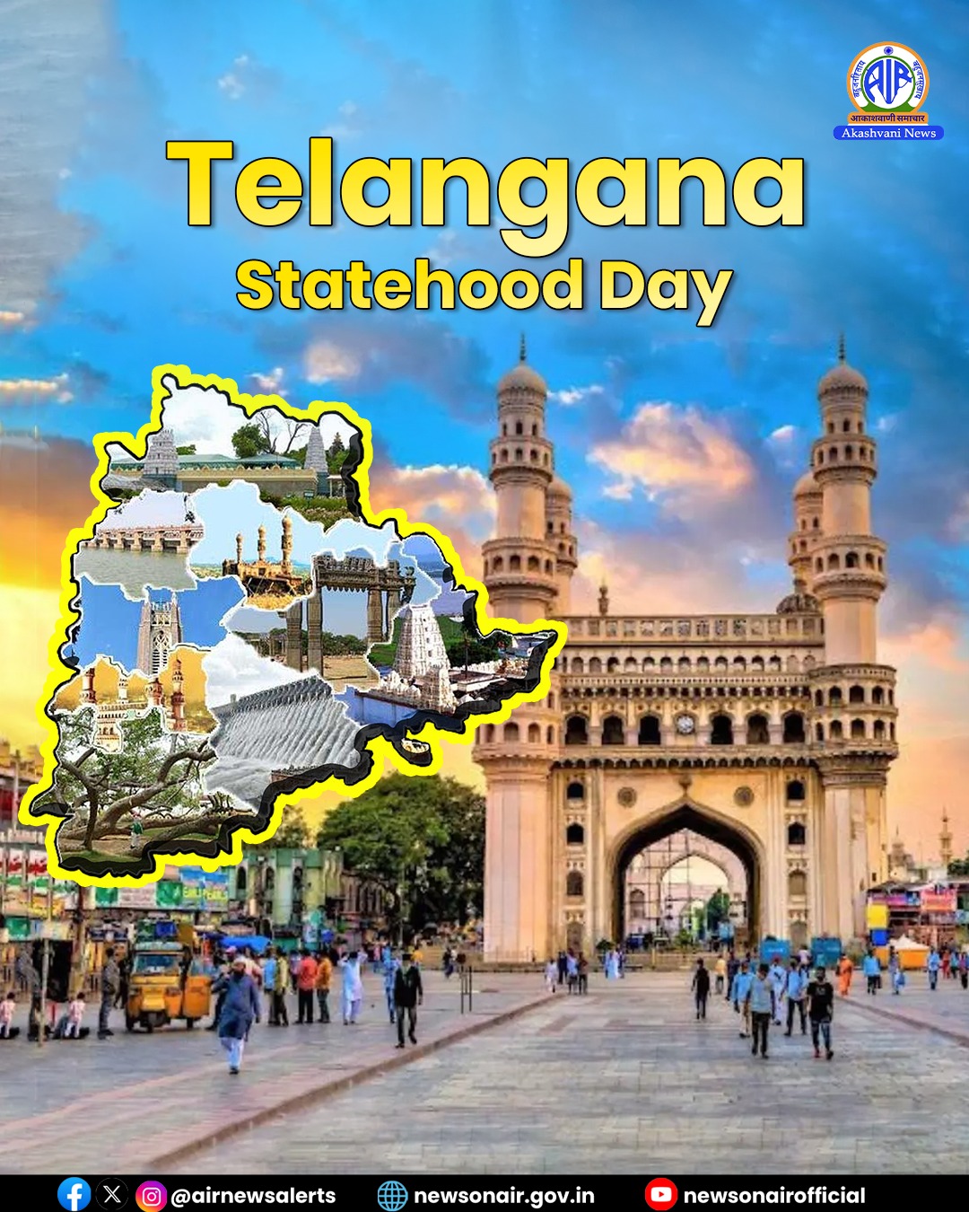 तेलंगाना स्थापना दिवस पर राष्ट्रपति, उपराष्ट्रपति और प्रधानमंत्री ने दी शुभकामनाएं