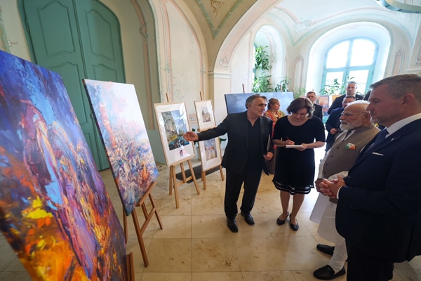 Banaras Connect in Bratislava: PM Modi appreciates creative interpretation of Varanasi by Slovak artists
