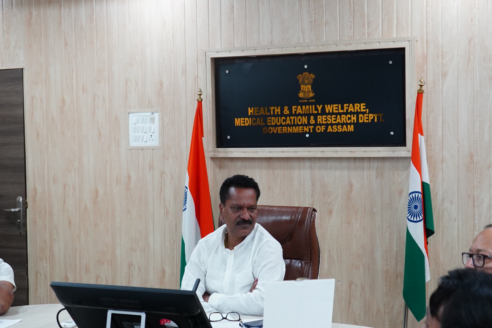 ৰাজ্যৰ স্বাস্থ্যখণ্ডৰ উন্নয়নৰ বাবে পাঁচটা মূল নীতি সম্পৰ্কে স্বাস্থ্য আৰু পৰিয়াল কল্যাণ বিভাগৰ মন্ত্ৰী অশোক সিংহলৰ প্ৰকাশ