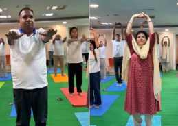 MIB organises Yoga session at National Media Centre in New Delhi