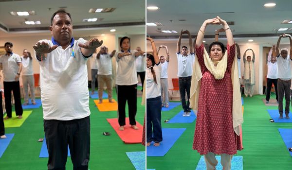 MIB organises Yoga session at National Media Centre in New Delhi