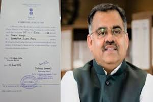 Tarun Chugh elected unopposed for RS from Madhya Pradesh