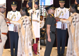 President Murmu presents Gallantry Awards to Armed Forces, Police Personnel 