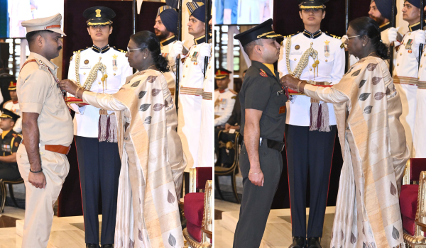 President Murmu presents Gallantry Awards to Armed Forces, Police Personnel 