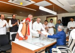 Gujarat: BJP candidates file nominations for four Rajya Sabha seats 