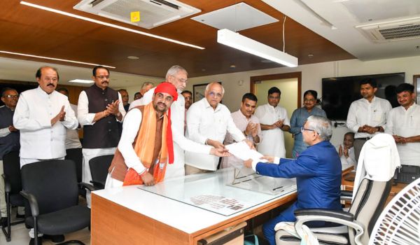 Gujarat: BJP candidates file nominations for four Rajya Sabha seats 