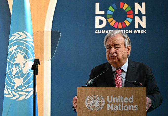 UN Secretary-General Antonio Guterres calls on AI companies to disclose environmental impact
