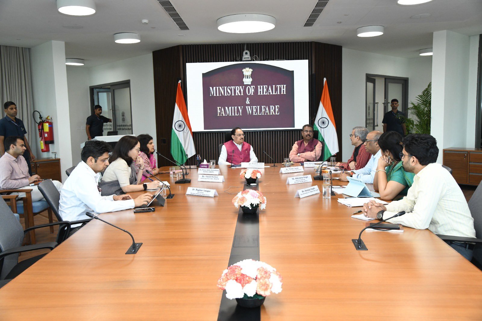 Union Ministers J.P. Nadda and Dharmendra Pradhan Review Preparations for NEET Exam
