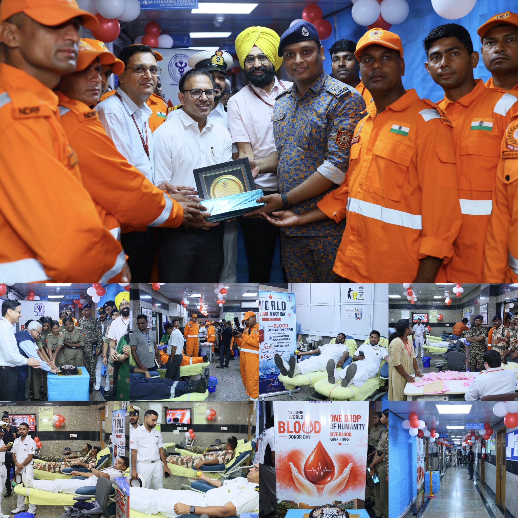 DoT, AIIMS Delhi Organise Blood Donation Camp in New Delhi on World Blood Donor Day