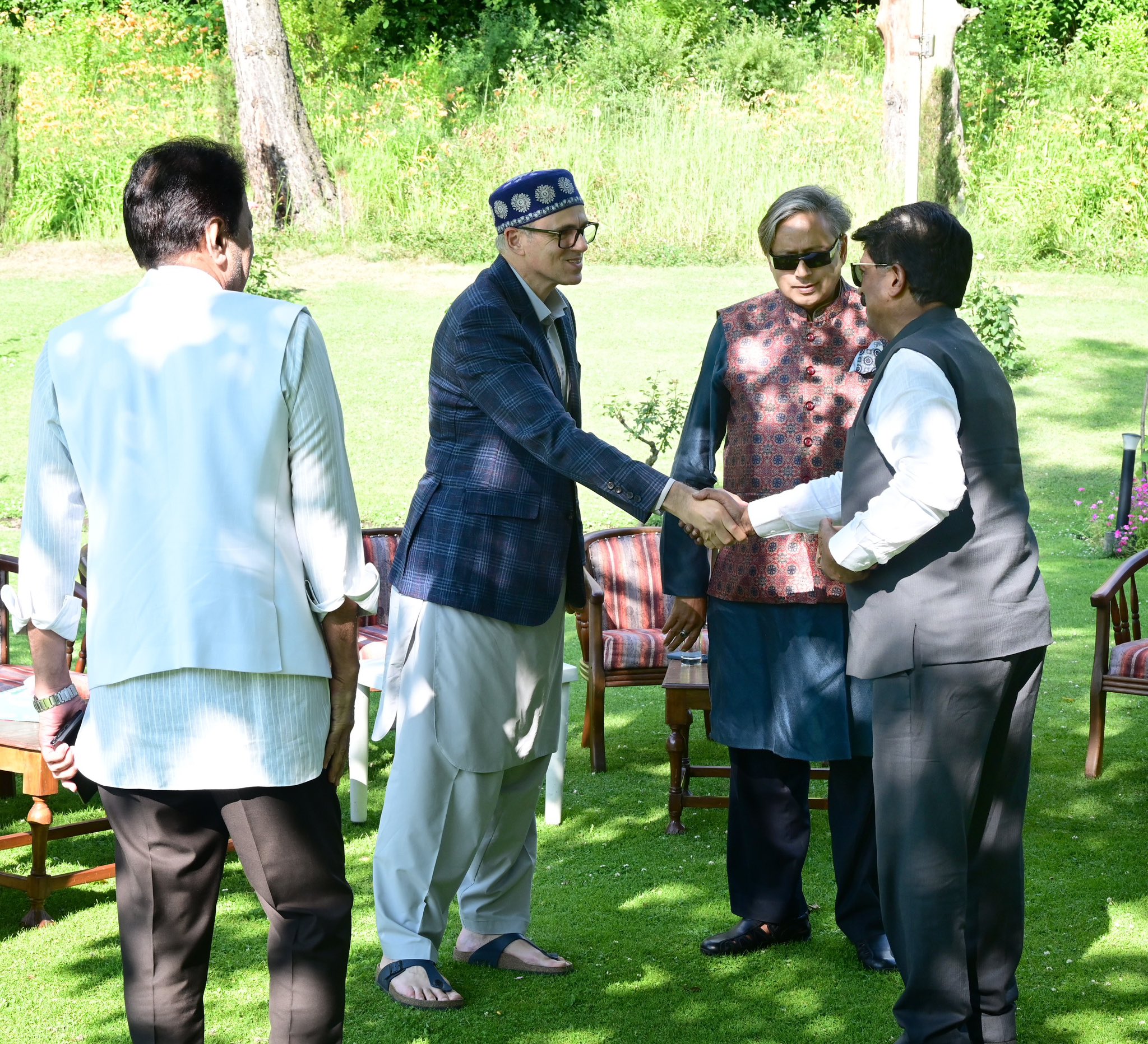 Parliamentary Panel on External Affairs meets J&K CM Omar Abdullah in Srinagar
