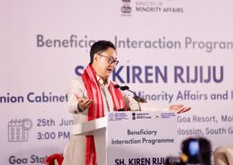 Union Minister Kiren Rijiju interacts with NMDFC beneficiaries in South Goa