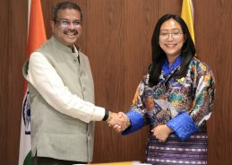 Union Minister Dharmendra Pradhan meets Bhutan’s Education Minister Yeezang De Thapa