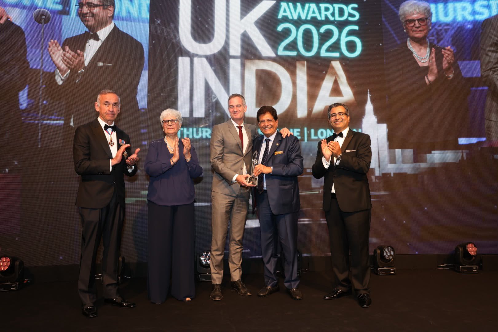 Commerce Minister Piyush Goyal receives Special Award for Elevating UK–India Relations in London